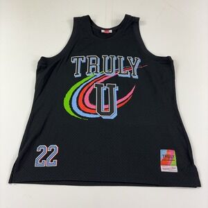 Mitchell & Ness Truly Hard Seltzer Jersey Tank Mens XL Black Mesh 22 Basketball